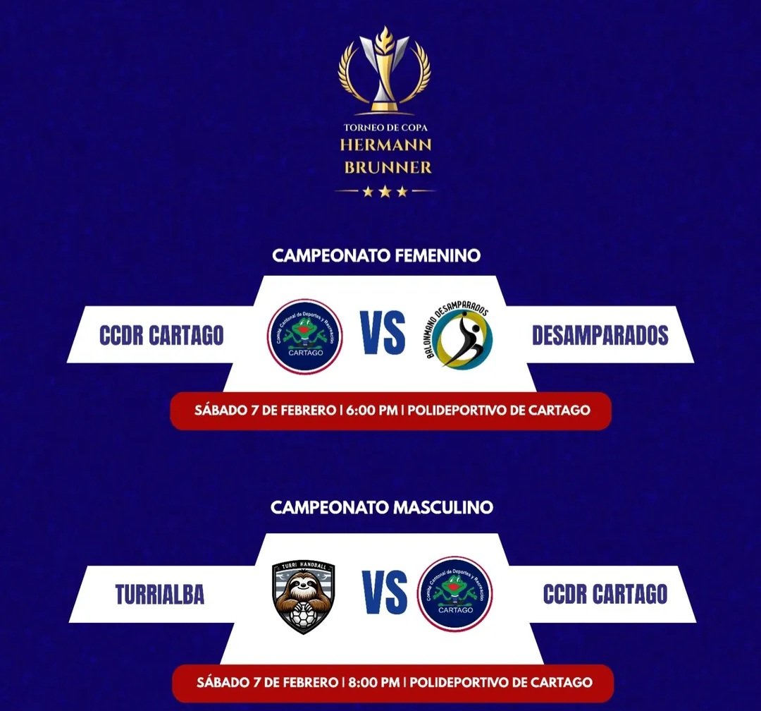 A un día de las semifinales del Torneo de Copa Hermann Brunner en Costa Rica
