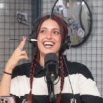 Agustina García, exjugadora de handball de Once Unidos, hablando del deporte en Luzu TV