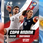 La Copa Andina Mayores 2026 se disputará en Santiago de Chile del 2 al 6 de septiembre