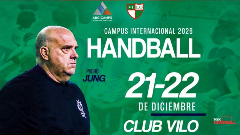 Pucho Jung en el anuncio del Campus Internacional de Handball 2026 en Club VILO