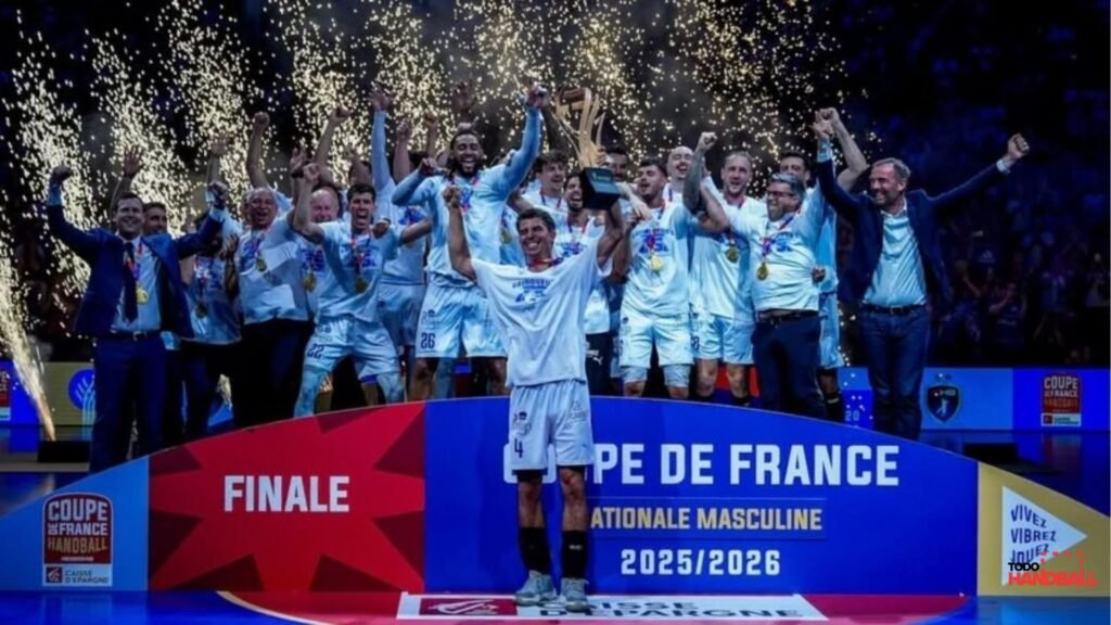 Diego Simonet, campeón de la Copa de Francia con Montpellier