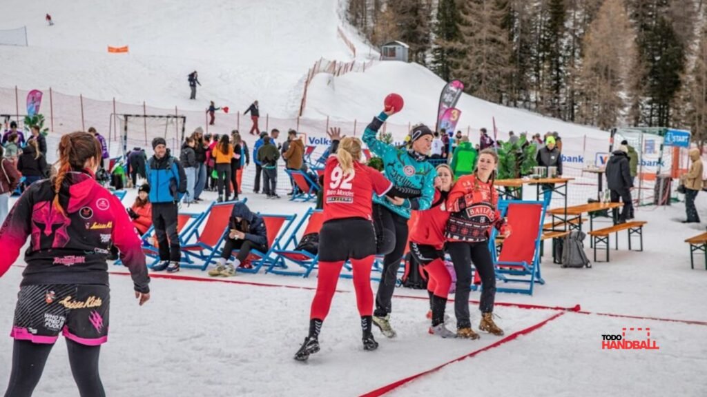 Snow Handball: el handball sobre nieve debutó en Europa