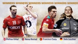 IHF anuncia a los Mejores Jugadores de Handball 2025: Gidsel, Reistad y las estrellas jóvenes