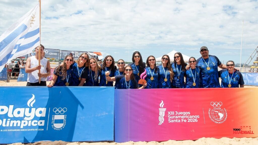 Uruguay se quedó con el tercer puesto en el Sur-Centro de Beach Handball