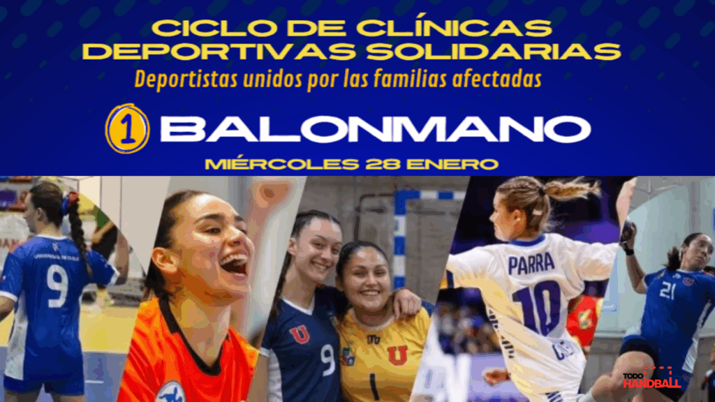 La Universidad de Chile organizará una clínica solidaria de handball junto a la Selección Chilena
